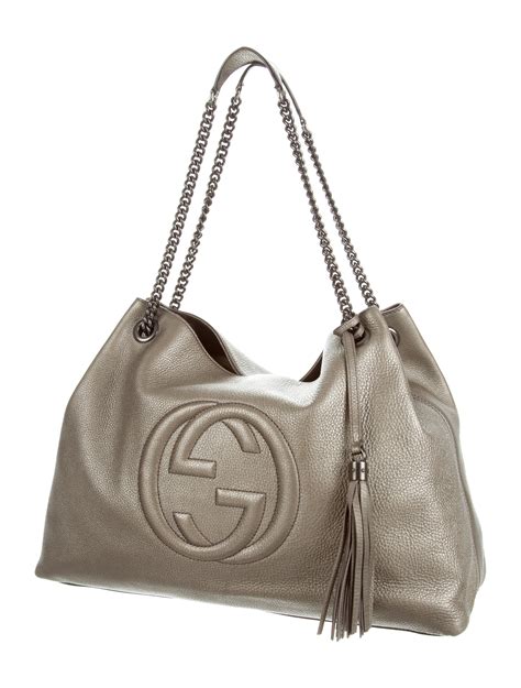 gucci large chain soho|Gucci soho shoulder bag large.